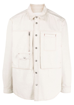 MARANT multiple-pockets shirt jacket - Neutrals