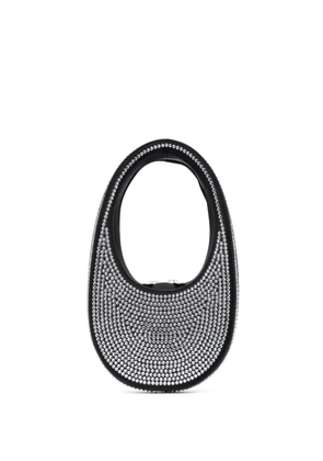 Coperni mini Swipe crystal-embellished bag - Black