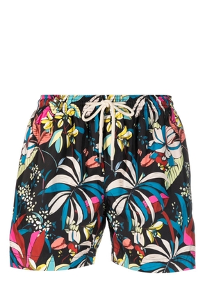 PENINSULA SWIMWEAR floral-print swim shorts - Blue