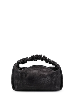 Alexander Wang Scrunchie crystal-embellished mini bag - Black