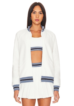 THE UPSIDE Bounce Quinn Jacket in White. Size M, XL, XXS.