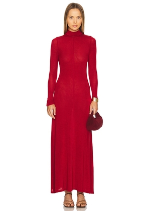 St. Agni Jersey Maxi Dress in Red. Size M, S, XL, XS.