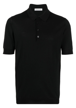 GOES BOTANICAL merino-wool polo shirt - Black