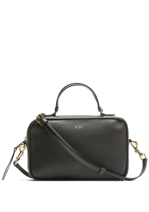 Nº21 mini Bauletto leather tote bag - Black