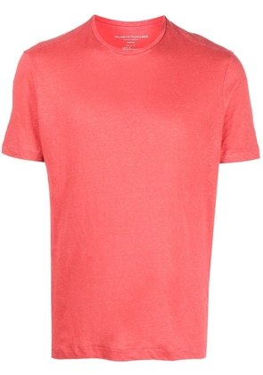 Majestic Filatures short-sleeved linen T-shirt - Red