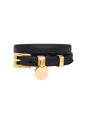 Prada Saffiano leather bracelet - Black