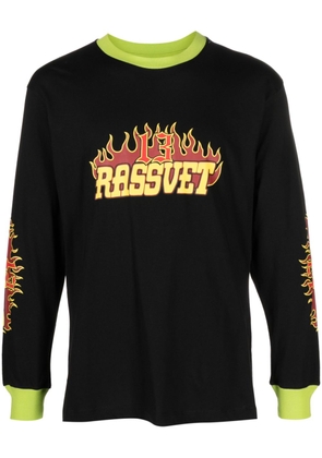 RASSVET Rassvet graphic-print cotton T-shirt - Black