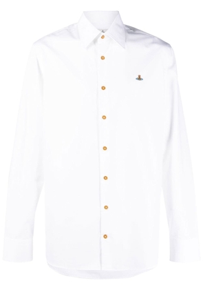 Vivienne Westwood Orb-logo organic-cotton shirt - White