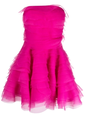 Ana Radu ruffled organza minidress - Pink