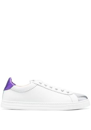 AGL panelled low-top sneakers - White