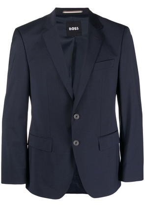 BOSS single-breasted suit jacket - Blue