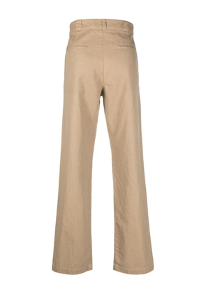 ASPESI high-waisted straight-leg trousers - Neutrals