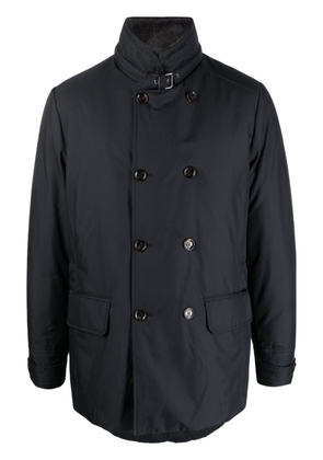 Moorer double-breasted padded jacket - Blue