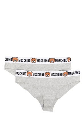 Moschino Teddy Bear waistband briefs (pack of two) - Grey