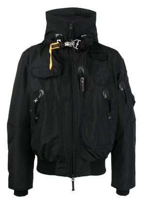 Parajumpers logo-patch hooded jacket - Black