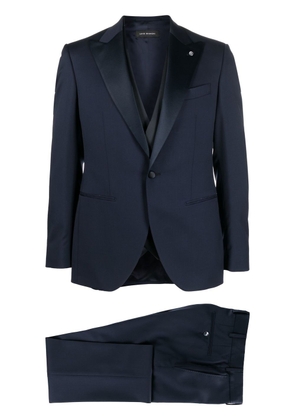 LUIGI BIANCHI MANTOVA three-piece single-breasted suit - Blue