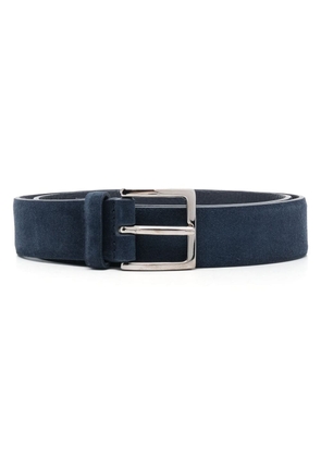 Orciani buckle-fastening suede belt - Blue