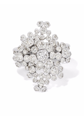 Annoushka 18kt white gold Marguerite diamond cocktail ring - Silver