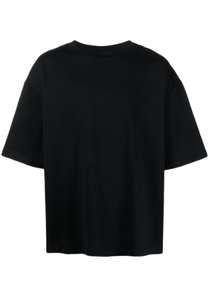 STYLAND x notRainProof organic cotton logo-patch T-shirt - Black