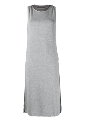 izzue round-neck sleeveless midi-dress - Grey