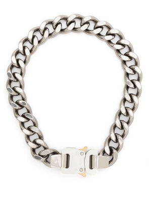 1017 ALYX 9SM metal buckle chain necklace - Silver