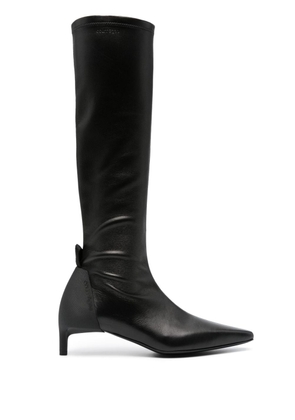 Courrèges Scuba Stretch 60mm leather boots - Black