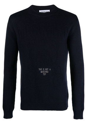 Moschino Teddy logo-print sweatshirt - Blue