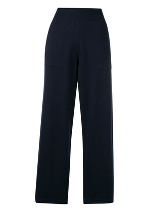 Barrie knitted flared trousers - Blue