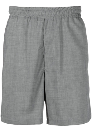 Low Brand elasticated-waistband wool shorts - Grey