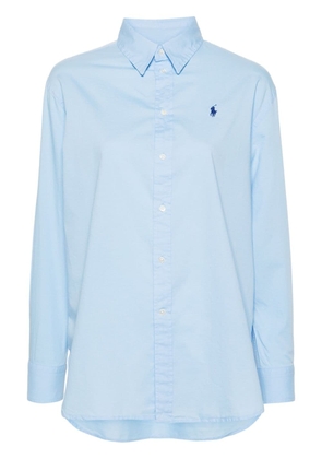 Polo Ralph Lauren Polo-Pony-embroidery cotton shirt - Blue