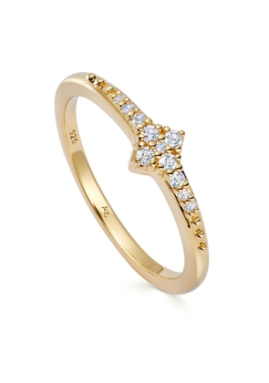 Astley Clarke Gold Luna Light polished ring