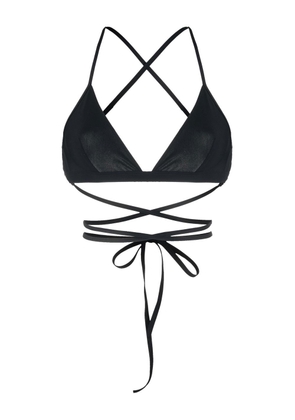 ISABEL MARANT Solange crossover-strap bikini top - Black