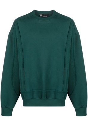 STYLAND x notRainProof panelled cotton sweatshirt - Green