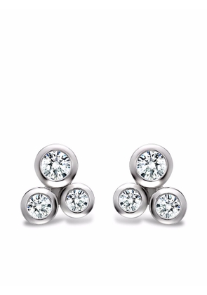 Pragnell 18kt white gold Bubbles diamond stud earrings - Silver
