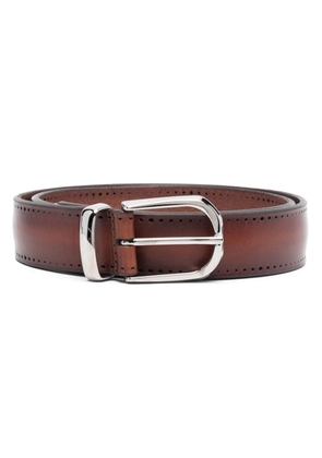 Orciani buckle-fastening leather belt - Brown