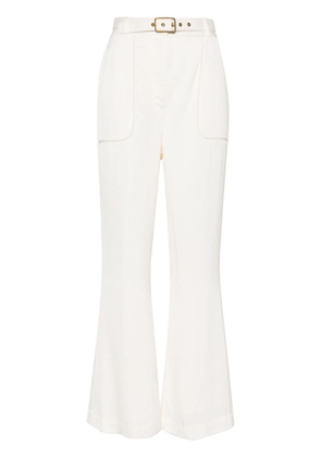 ZIMMERMANN cropped flared trousers - Neutrals