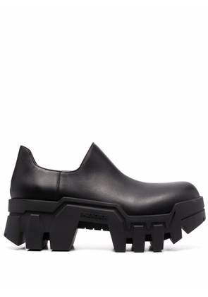 Balenciaga Bulldozer leather mini boots - Black