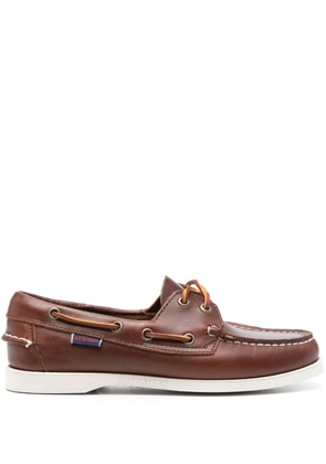 Sebago Portland leather boat shoes - Brown