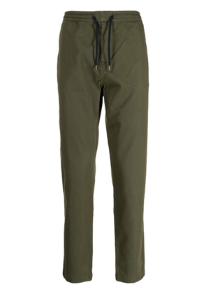 PS Paul Smith drawstring cotton straight-leg trousers - Green