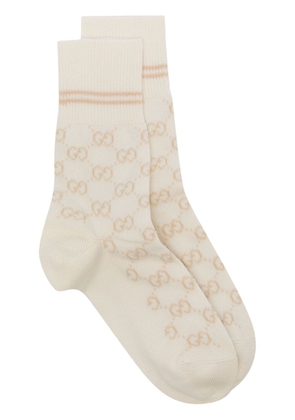 Gucci GG Supreme knitted socks - White
