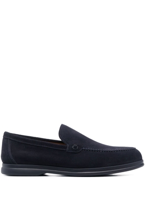 Doucal's 20mm slip-on suede loafers - Blue