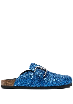 Philosophy Di Lorenzo Serafini glitter buckle detail slippers - Blue