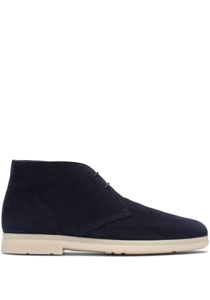 Church's lace-up suede boots - Blue