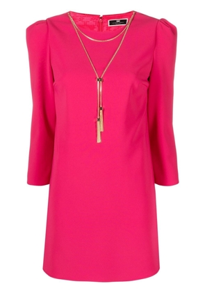 Elisabetta Franchi tassel chain-link minidress - Pink