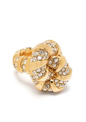 Lanvin Mélodie crystal-embellished ring - Gold