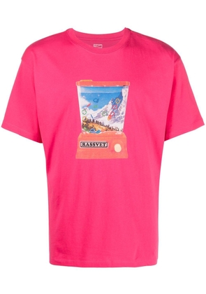 RASSVET graphic print short sleeve T-shirt - Pink