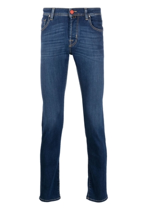 Jacob Cohën logo-patch skinny jeans - Blue