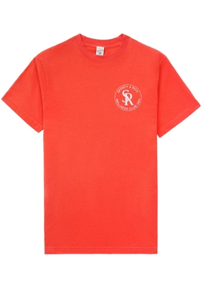 Sporty & Rich logo-print cotton T-shirt - Red