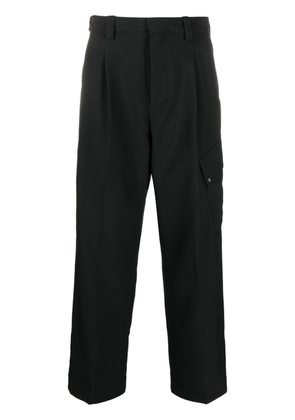 OAMC Combine straight-leg cropped trousers - Black