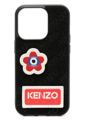 Kenzo Boke Flower-patch iPhone 14 Pro case - Black
